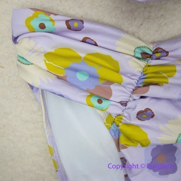 New! Set!‎ Beth Richards Delrey Bikini Top and bottom, 70’s floral bikini, M - Picture 6 of 11